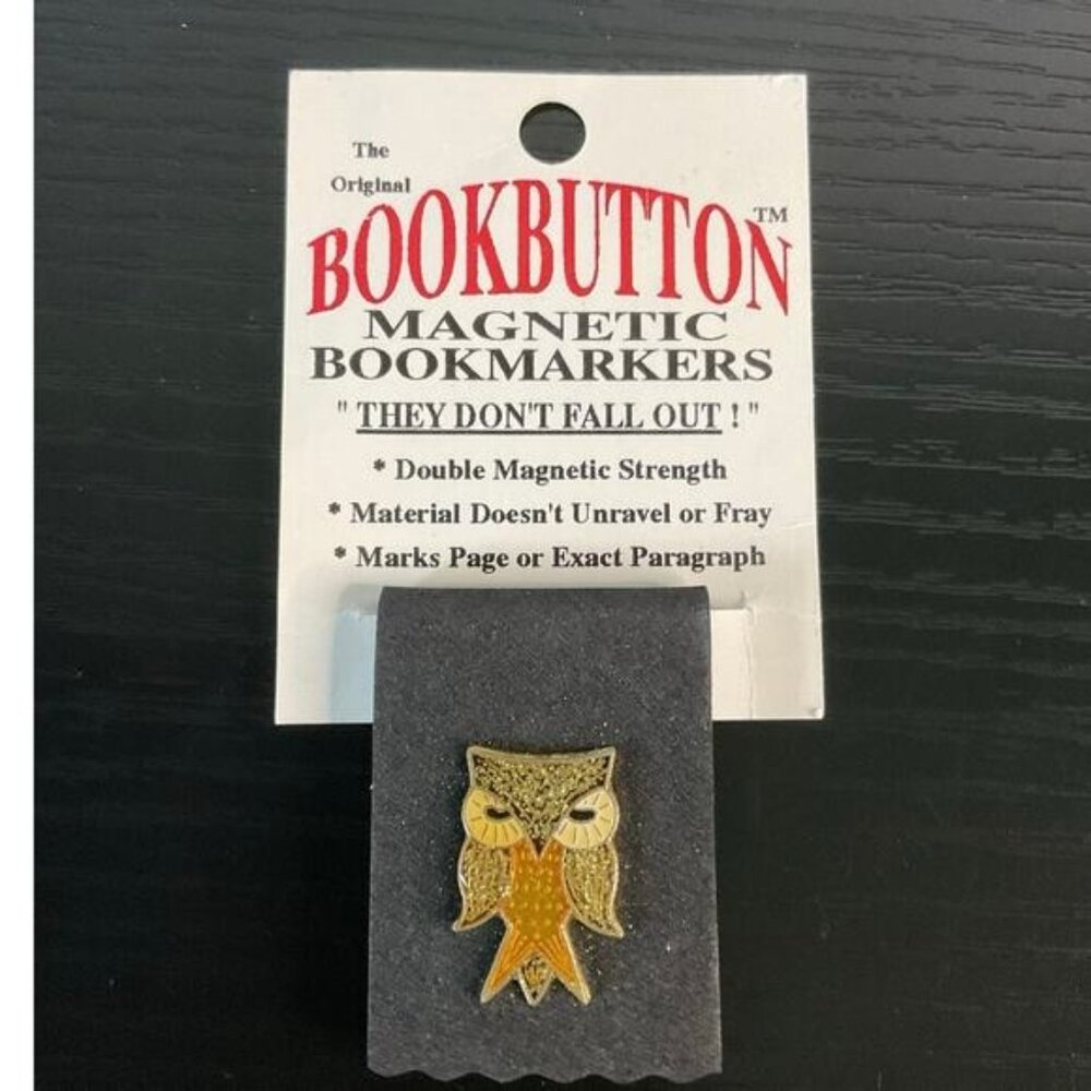 The Original Bookbutton Magnetic Bookmarkers Owl Design